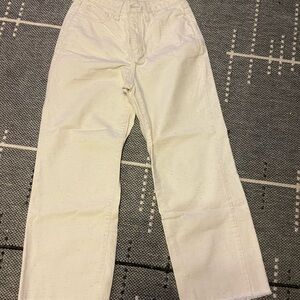 LC Lauren Conrad Cream Confetti Wide Leg Ankle Jeans
